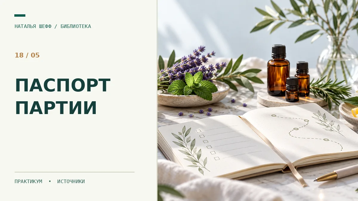 Паспорт партии масла: проверочный список покупателя